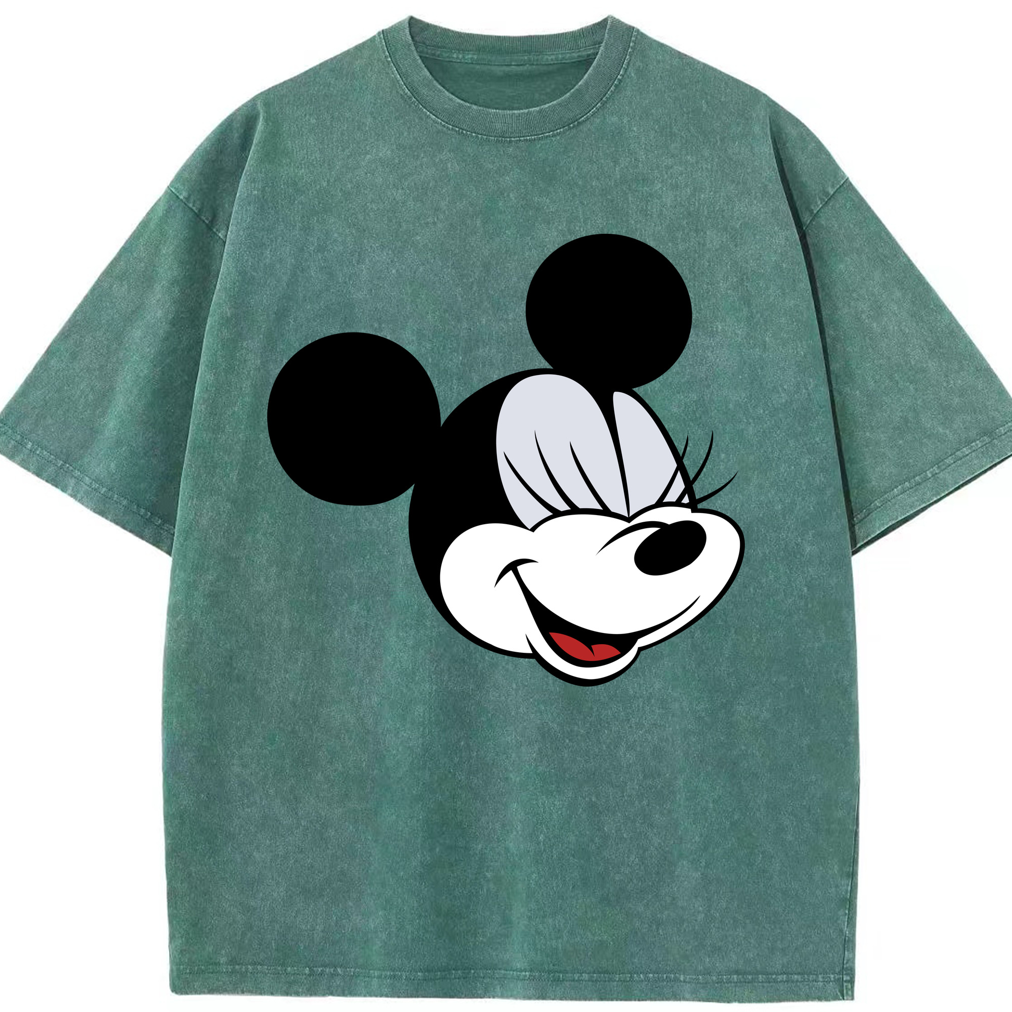 （画像用） ミッキーマウス Mickey Mouse 綿100% ヴィンテージ風 半袖Tシャツ（フロントプリント）